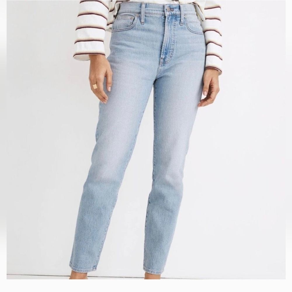 Madewell Perfect Vintage Light Blue Jeans, 100% Cotton